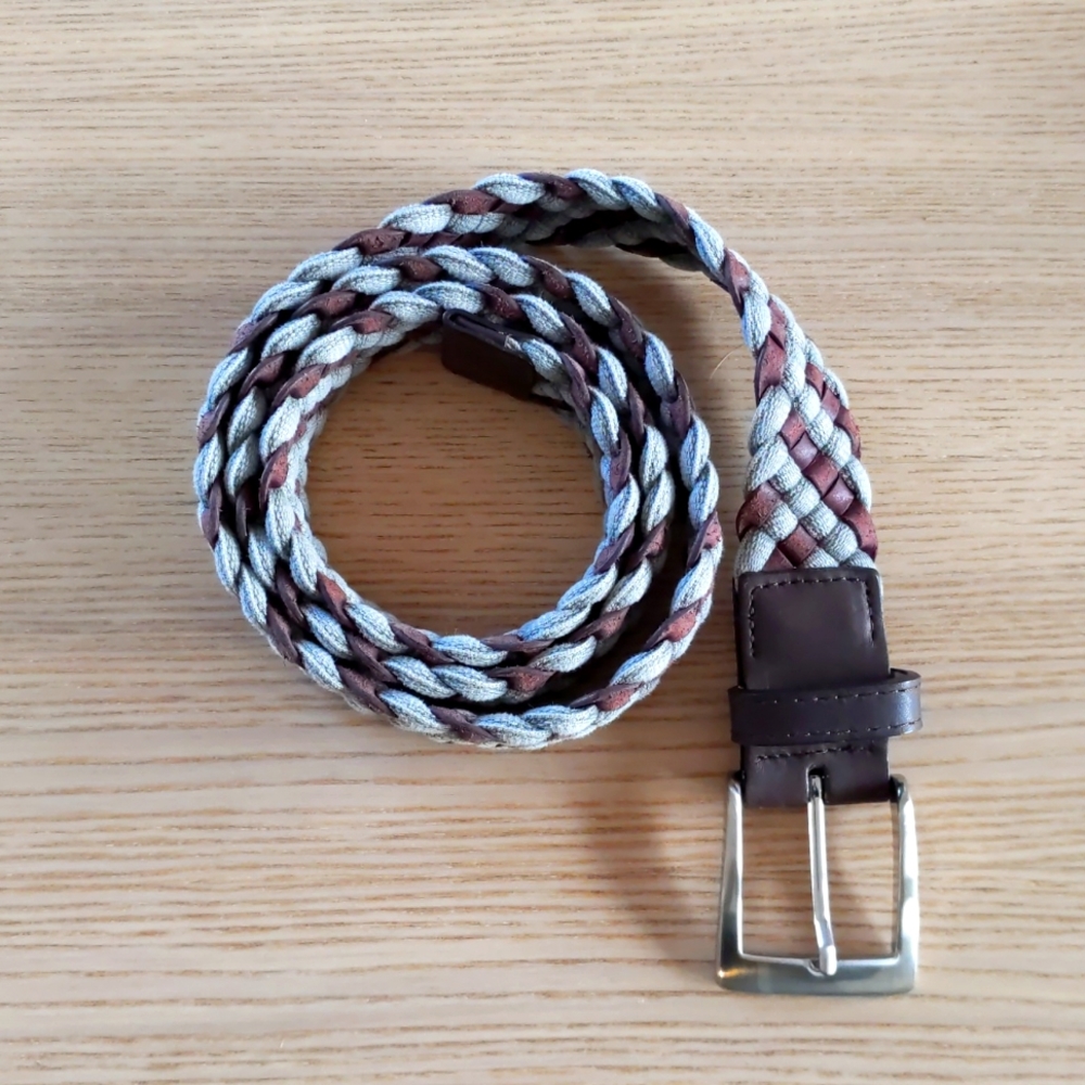 W. Kleinberg Braided leather belt